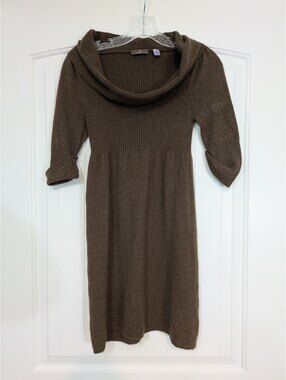 Cullen Cashmere Cowl Neck Mini Dress Small GUC Soft Velvet Noir